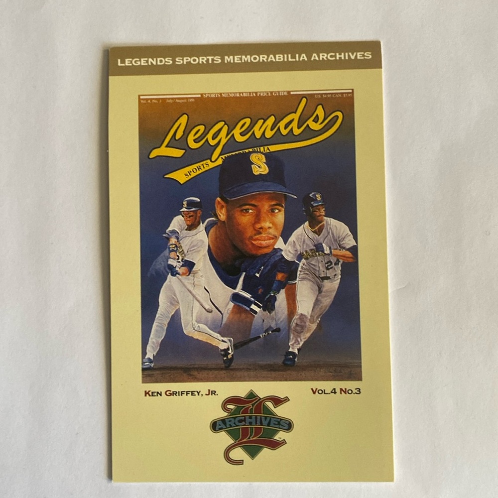 1991 Legends Sports Memorabilia Postcard Vol. 4  No. 3 Ken Griffey Jr.(MISC12)